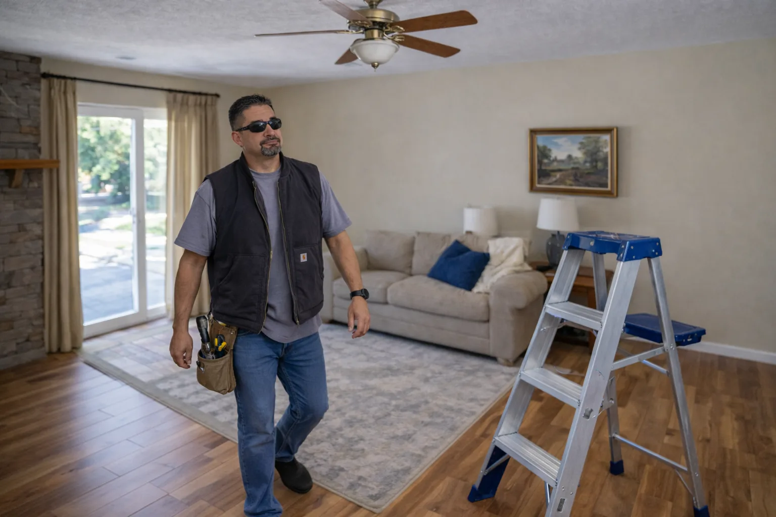 Ceiling fan installation in Modesto CA