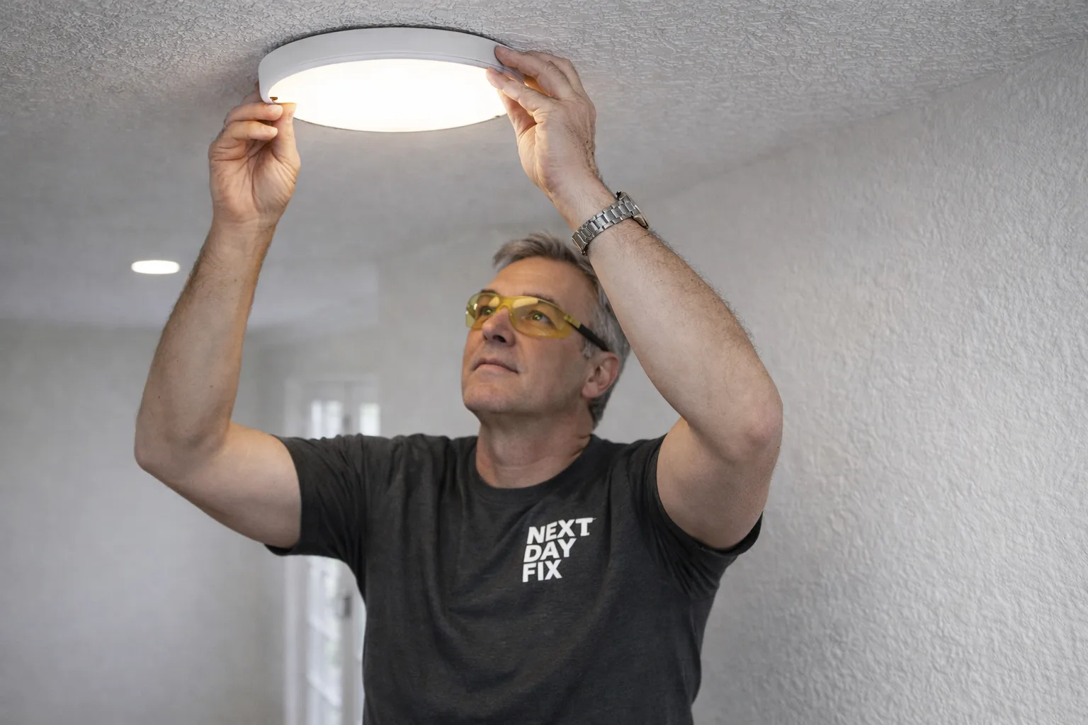 Light fixture installation in Modesto CA